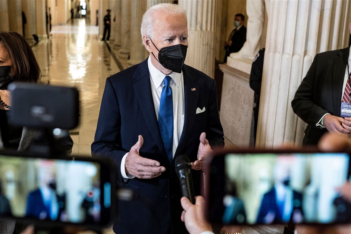 <i>Ken Cedeno-Pool/Getty Images</i><br/>President Joe Biden and Vice President Kamala Harris will meet with Senate Judiciary Committee Chair Dick Durbin and the committee's top Republican