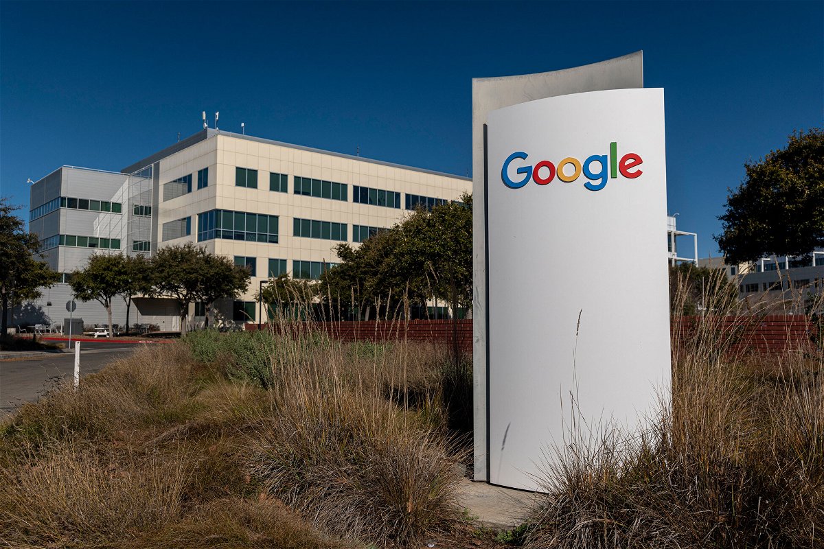 <i>David Paul Morris/Bloomberg/Getty Images</i><br/>Signage at the Google headquarters in Mountain View