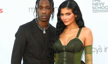 Recording artist Travis Scott and Kylie Jenner attend the 72nd annual Parsons Benefit presented by The New School at The Rooftop at Pier 17 on June 15