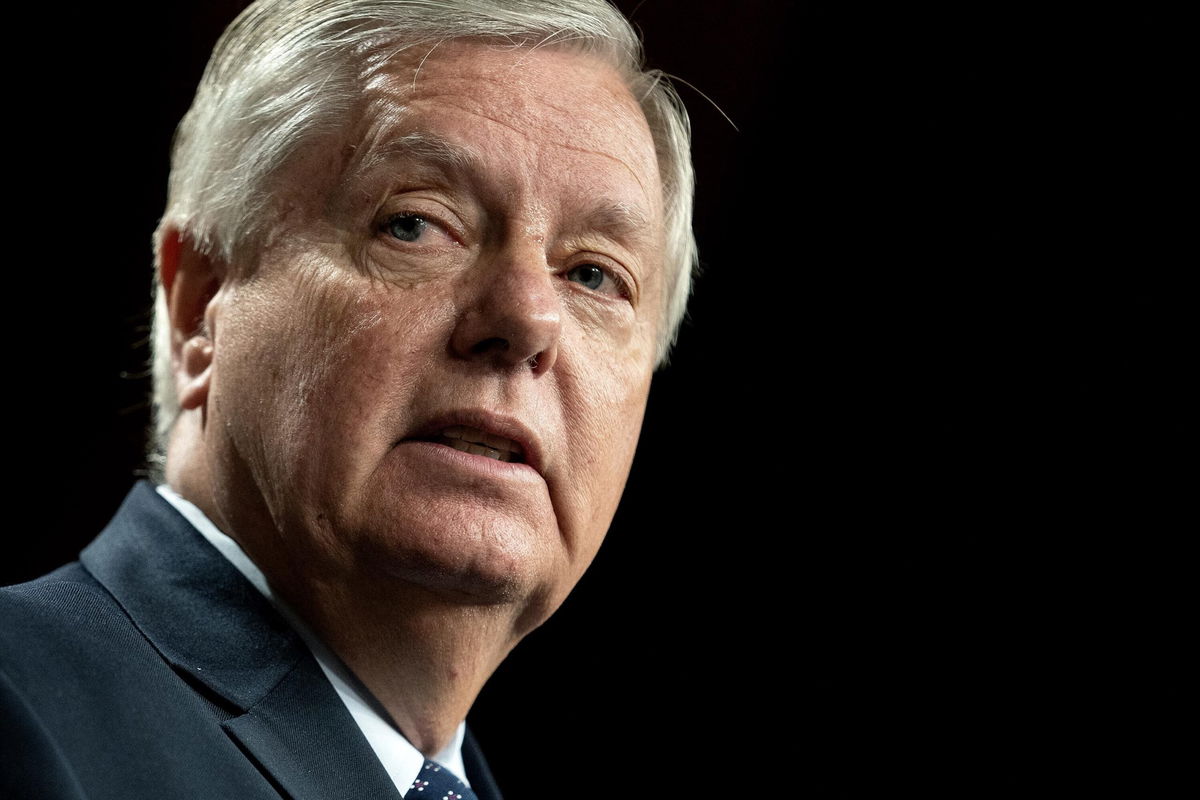 <i>Stefani Reynolds/Bloomberg/Getty Images</i><br/>Senator Lindsey Graham