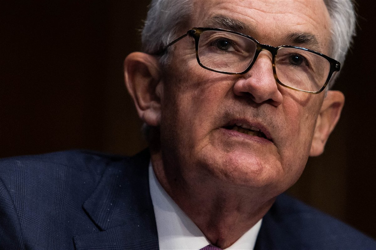 <i>Graeme Jennings/AFP/Getty Images</i><br/>Federal Reserve Board Chairman Jerome Powell speaks during his re-nominations hearing of the Senate Banking