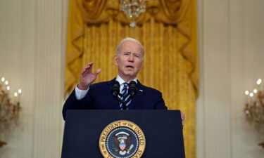 President Joe Biden addresses the Russian invasion of Ukraine