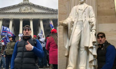 Edward McAlanis at the US Capitol on January 6