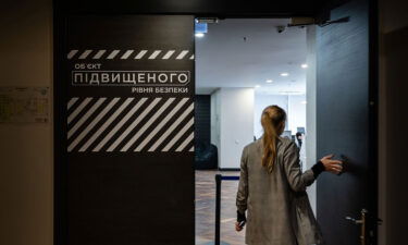 An employee enters the National Cybersecurity Coordination Center