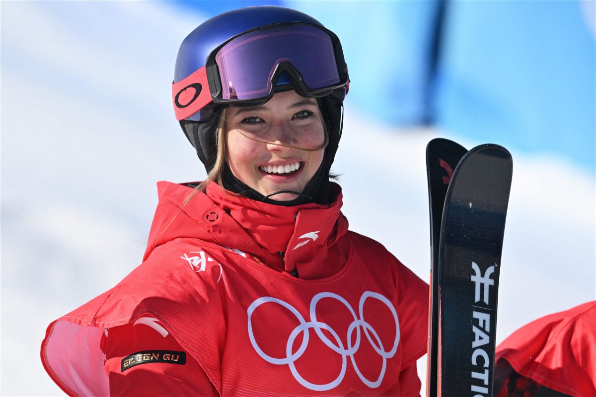 <i>Ben Stansall/AFP/Getty</i><br/>China's Eileen Gu made Winter Olympics history on Friday by winning her third freeski medal.