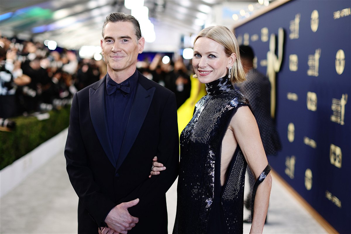 <i>Dimitrios Kambouris/Getty Images for WarnerMedia</i><br/>Billy Crudup and Naomi Watts are pictured at Sunday's Screen Actors Guild Awards.