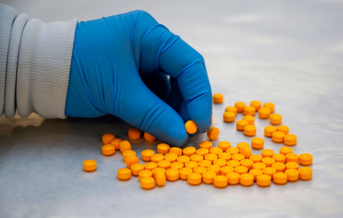 <i>Don Emmert/AFP/Getty Images</i><br/>A US report finds Mexico is a dominant source of fentanyl trafficked into USA. Pictured are fentanyl pills on October 8