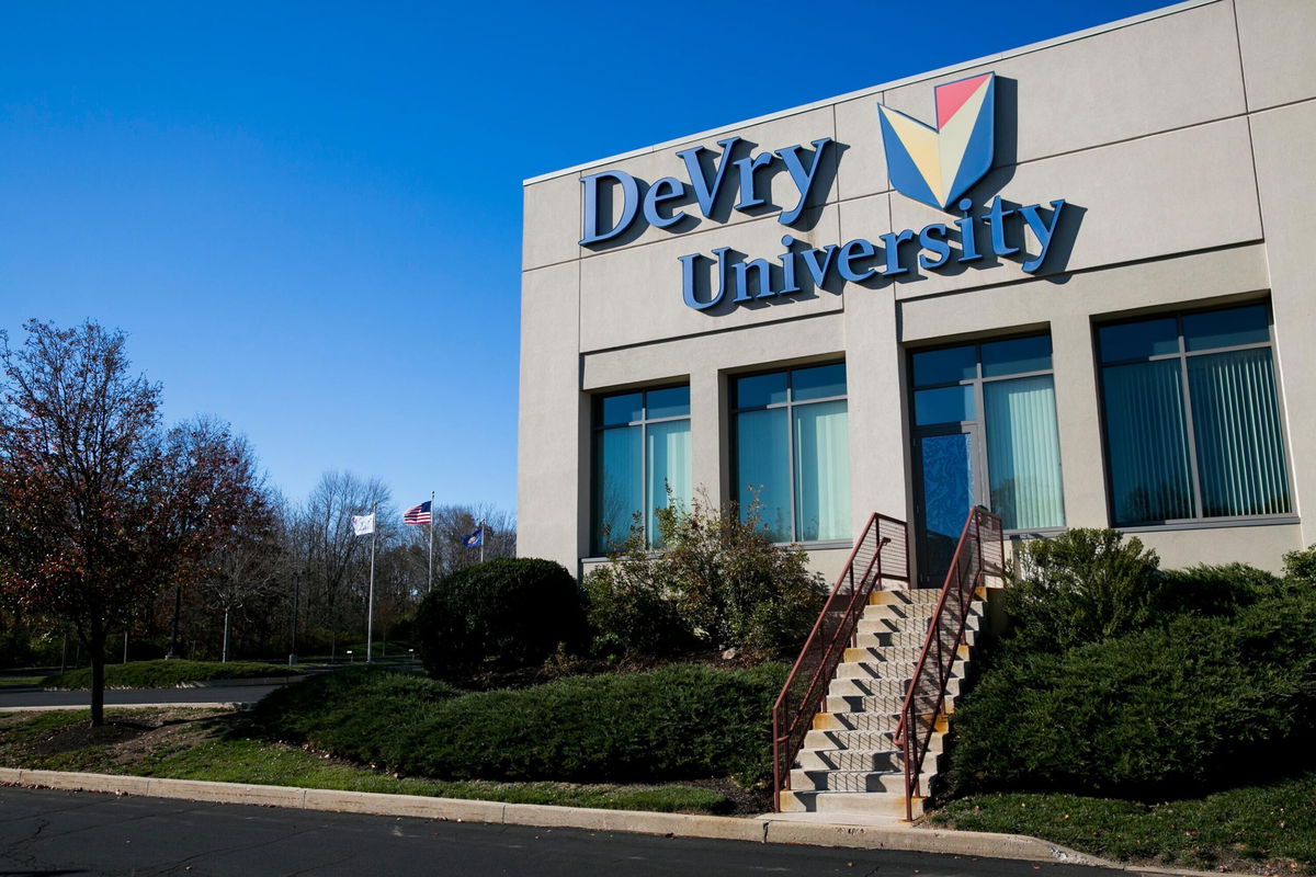 <i>Kris Tripplaar/Sipa USA/AP</i><br/>The Education Department found that DeVry University had misled prospective students from 2008 to 2015