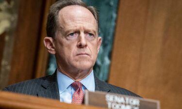 Rep. Senator Pat Toomey (R-PA) is seen here on Capitol Hill on December 10