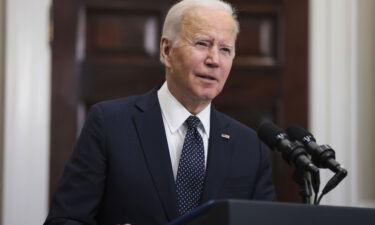 U.S. President Joe Biden speaks in the Roosevelt Room of the White House in Washington