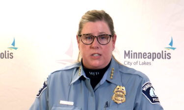 Minneapolis Police Department Interim Chief Amelia Huffman spoke with reporters Thursday.
