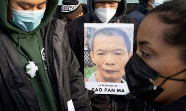 A memorial vigil was held in January for Yao Pan Ma.