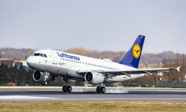 Lufthansa Airbus A319 aircraft as seen flying and landing at Brussels Zaventem International Airport BRU in the Belgian capital on January 30