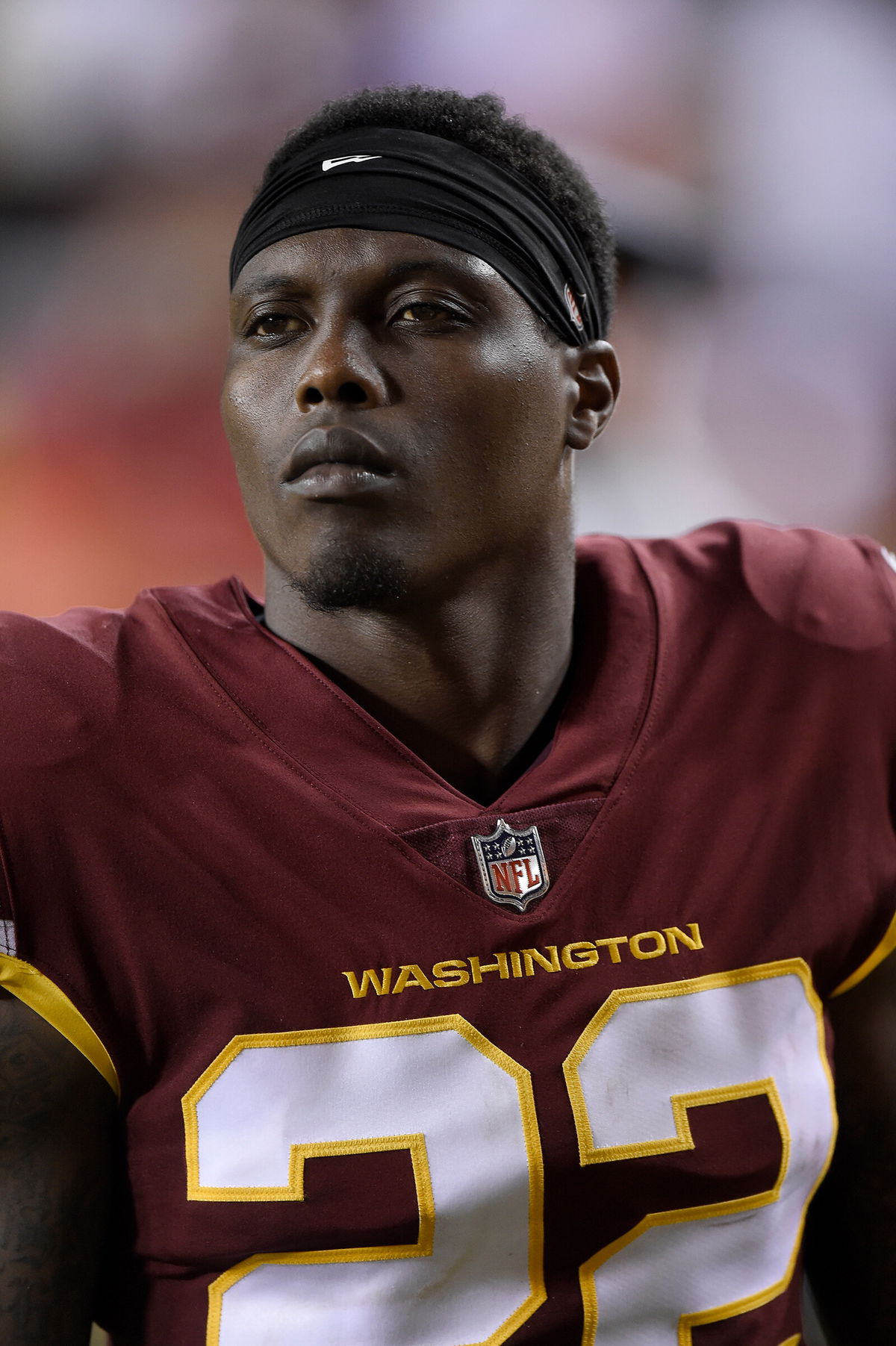 <i>Greg Fiume/Getty Images</i><br/>Deshazor Everett walks off the field after the NFL preseason game between Washington and the Cincinnati Bengals at FedExField on August 20