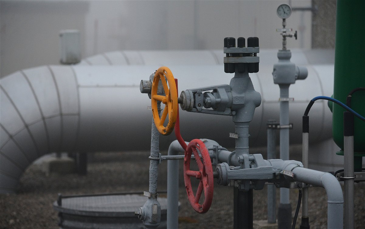 <i>Alexey Vitvitsky//Sputnik/AP</i><br/>A Sayda compressor station connecting the Czech Gazela pipeline with German OPAL pipeline is shown in Germany