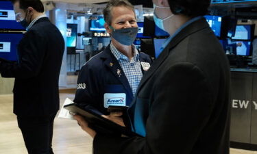 Traders work on the floor of the New York Stock Exchange (NYSE) on February 4 in New York City.