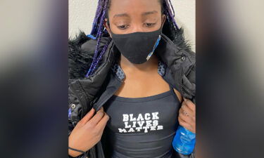 12-year-old Leidy was almost disqualified from a swim meet because of her Black Lives Matter swimsuit.