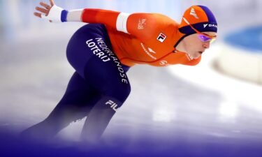 Ireen Wüst of the Netherlands competes in the 1