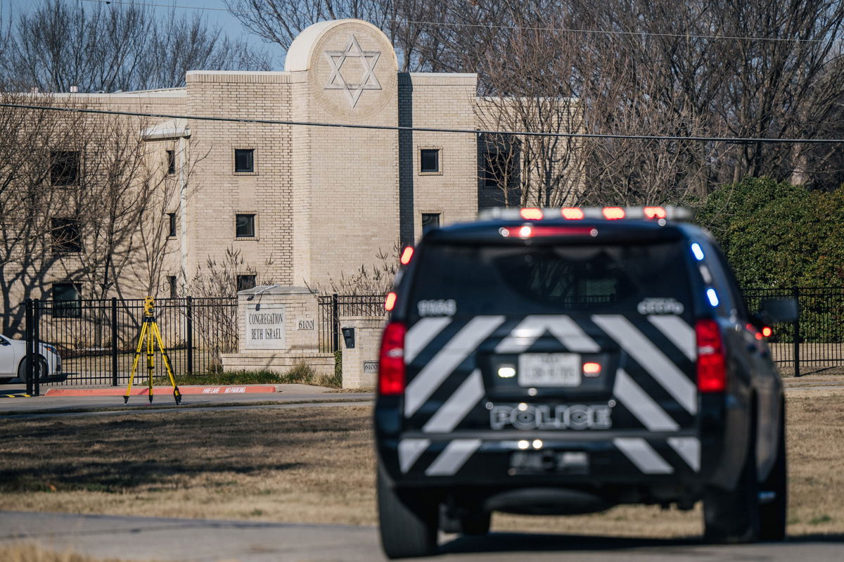 <i>Brandon Bell/Getty Images</i><br/>A hostage standoff at the Congregation Beth Israel synagogue in Colleyville