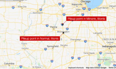 A 30-mile stretch of highway in Illinois was closed Thursday after over 100 cars were involved in multiple crashes.