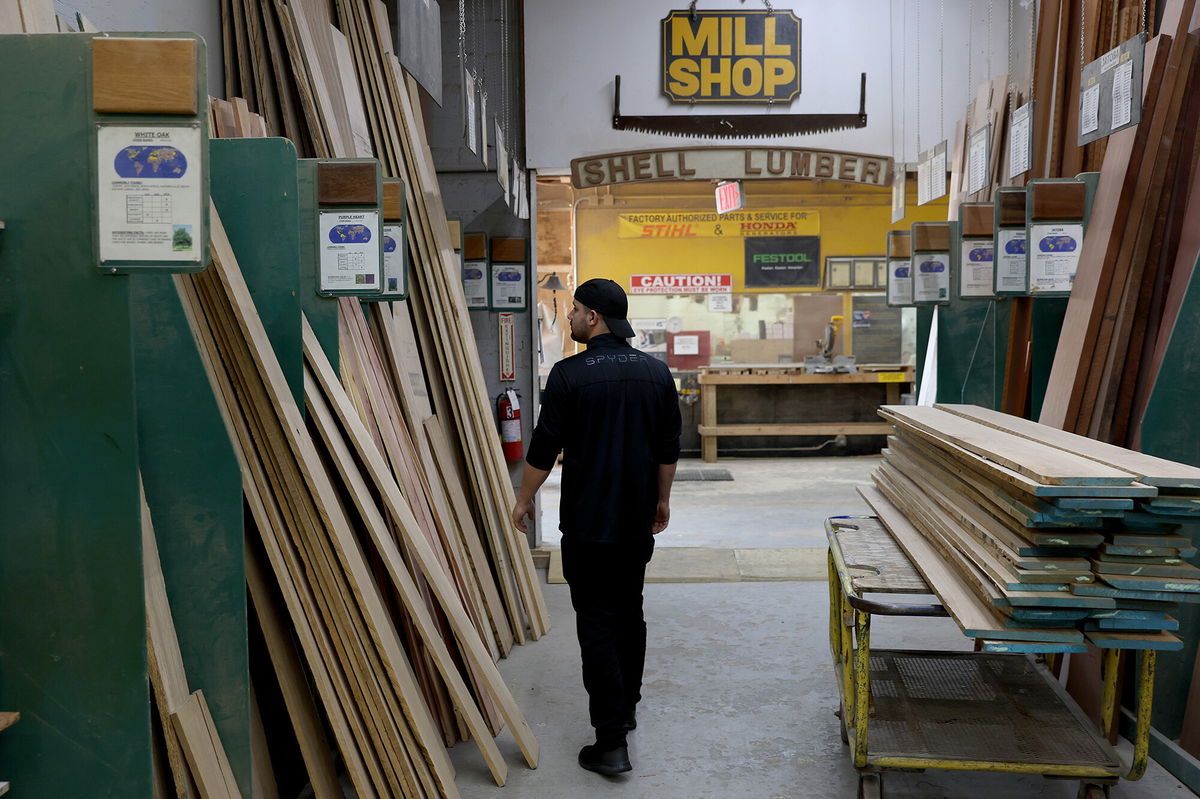 <i>Joe Raedle/Getty Images</i><br/>Carlos Orta shops at the Shell Lumber and Hardware home improvement store on February 10