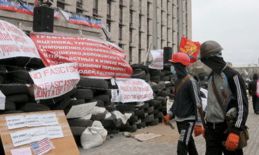 Russian-backed rebels seized a government building in Donetsk