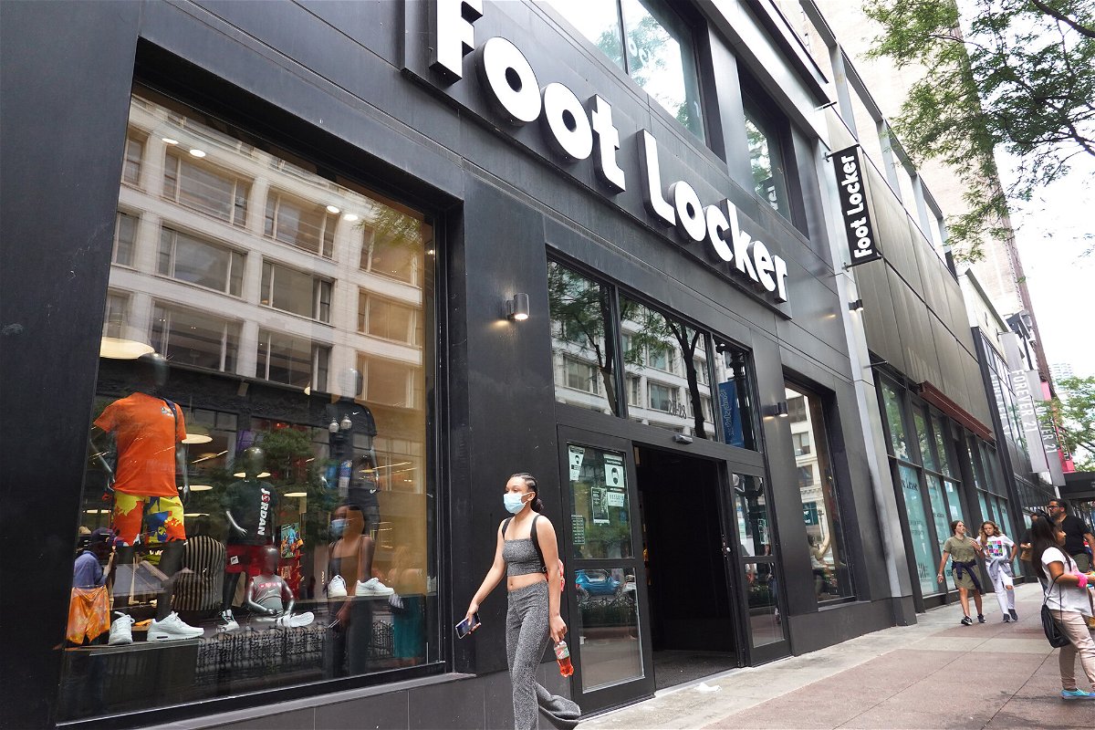 <i>Scott Olson/Getty Images</i><br/>A Foot Locker store on August 02