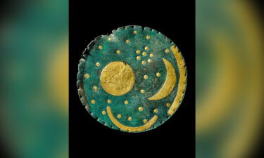 Nebra Sky Disc is pictured from Germany