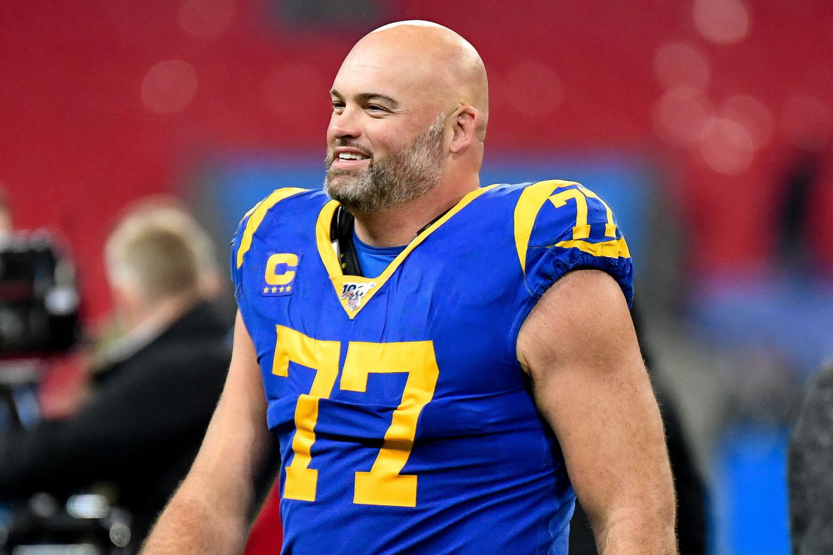 <i>Dennis Goodwin/ProSports/Shutterstock</i><br/>LA Rams Offensive Lineman Andrew Whitworth (77)