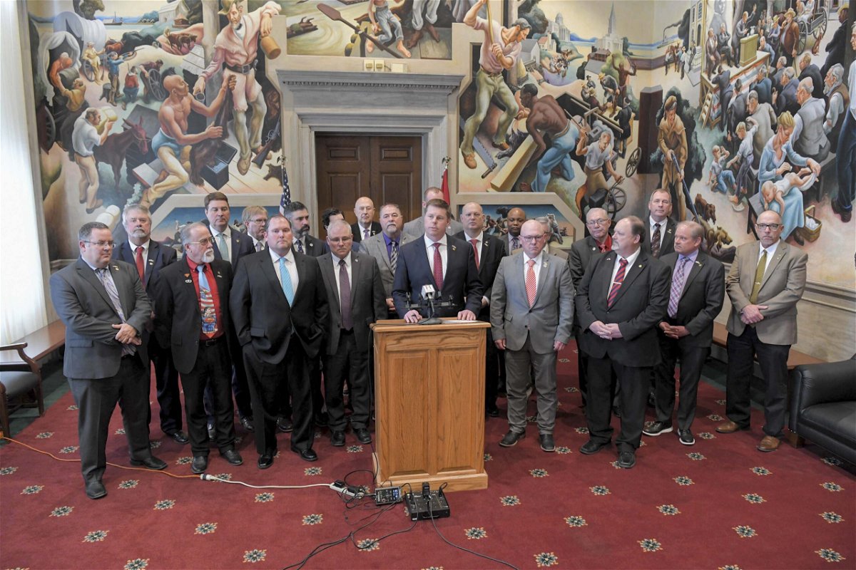 Missouri House members hold a news conference