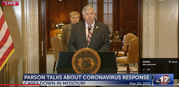 Gov. Mike Parson announced Wednesday that Missouri will be shifting to an endemic phase of the COVID pandemic on Friday.