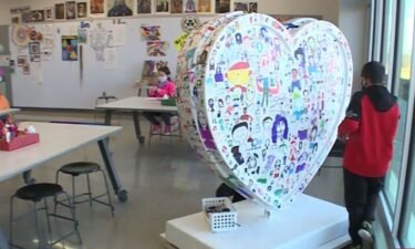 More than 150 works of art make up the Parade of Hearts