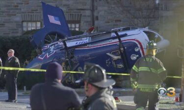 A medical chopper crashed on Jan. 11 in front of the Drexel Hill United Methodist Church. All four people aboard the helicopter survived.