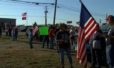 Group of truckers stop in Middle Tennessee on their way to DC to protest Covid-19 mandates.