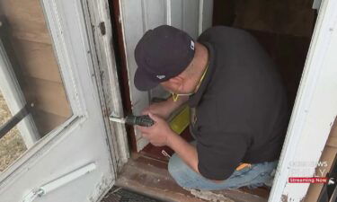 A group of contractors spent their Saturday making badly needed repairs at the home of a South Jersey couple. Hammering away at what will soon be a renovated wheelchair-accessible bathroom.