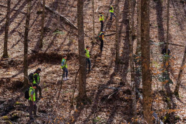 <i>Jackson County Sheriff's Office/WLOS</i><br/>Personnel from many different agencies continued their search Wednesday