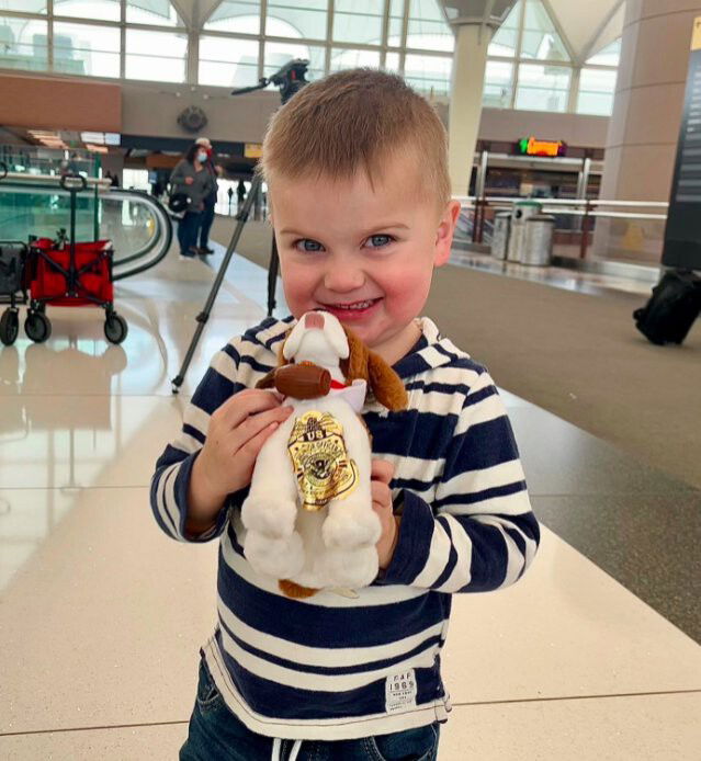 <i>KCNC</i><br/>3-year-old Colorado boy is reunited with his stuffed puppy lost in Wisconsin.