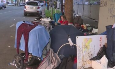 Tammy has called this street her home for more than a month after seven years of being homeless.