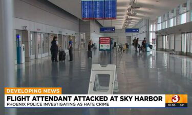 Police said the attack happened on the Sky Train platform in Terminal 4 Friday around 2:15 a.m. They’re investigating it as a hate crime.