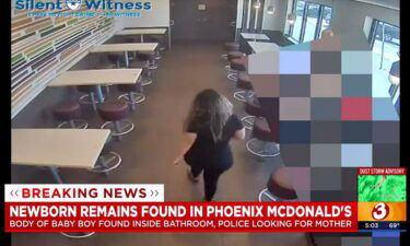 Phoenix police released a surveillance video of a woman leaving a Phoenix McDonald's bathroom before an infant was found dead.