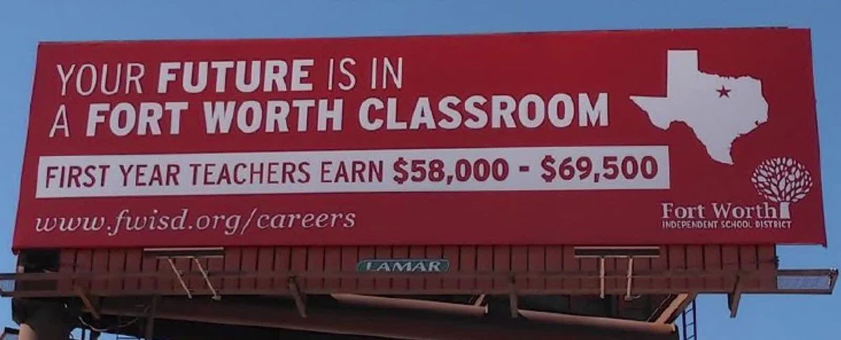<i>KTVT</i><br/>Fort Worth ISD is combatting a teacher shortage problem by recruiting beyond state lines.