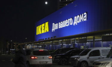 Ikea and H&M are temporarily pausing operations in Russia and Belarus because of the invasion of Ukraine. Pictured is an Ikea store in Moscow.
