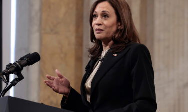 U.S. Vice President Kamala Harris delivers remarks at the 2021 Freedman's Bank Forum event at the U.S. Treasury Department on December 14