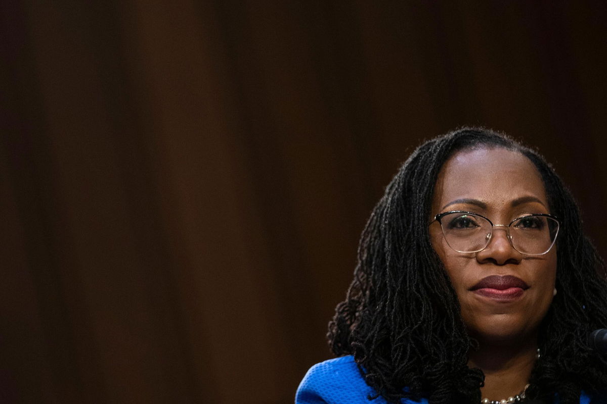 <i>Sarah Silbiger for CNN</i><br/>Judge Ketanji Brown Jackson reacts to questioning from Senator Lindsey Graham (R-SC) during the third day of the Senate Judiciary Committee confirmation hearing on Capitol Hill in Washington