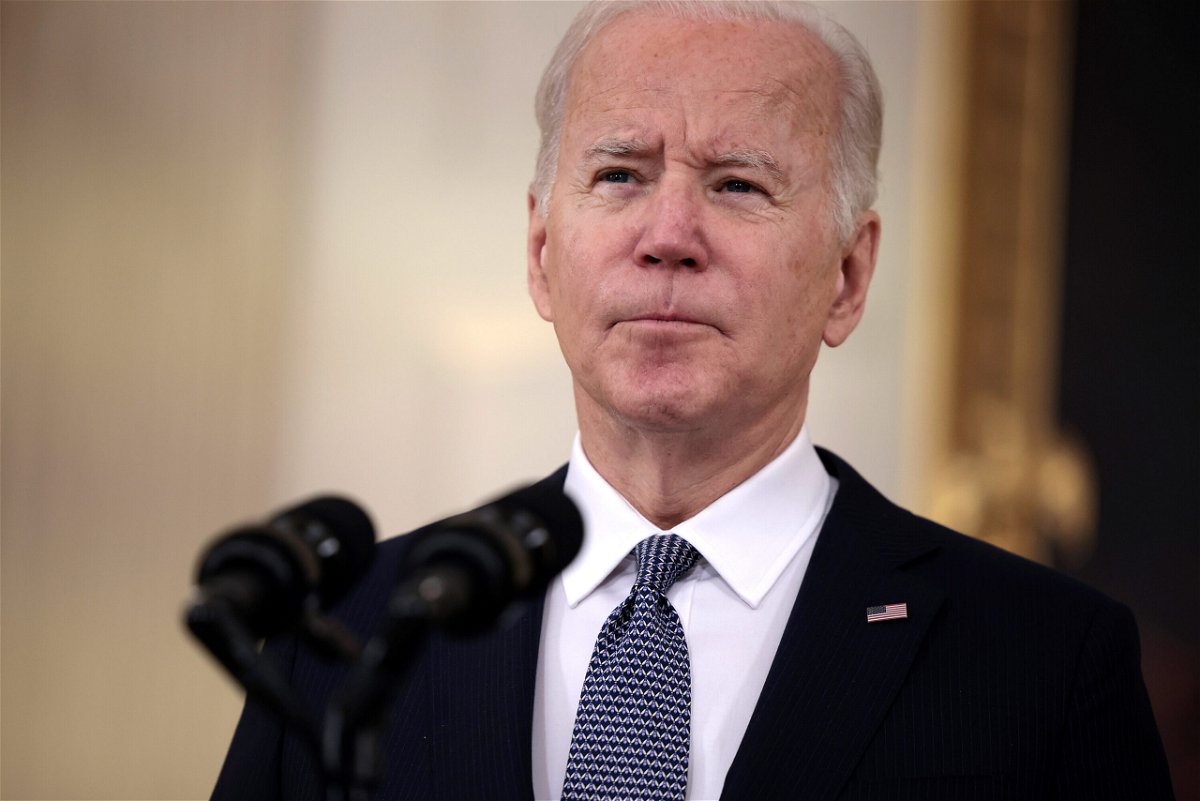<i>Anna Moneymaker/Getty Images</i><br/>The White House will roll out the next phase of Covid-19 response Wednesday. President Joe Biden is seen here at the White House on December 3