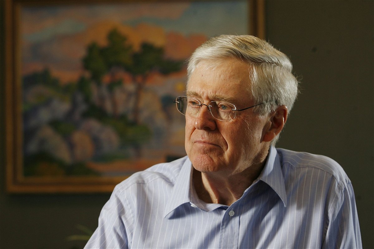 <i>Bo Rader/Wichita Eagle/Tribune News Service/Getty Images</i><br/>Koch Industries announced it will continue to operate in Russia. Seen here is Charles Koch