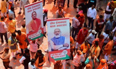India's ruling party soars to election victory in country's most populous state. Supporters of India's Bharatiya Janata Party (BJP) celebrate outside the party office in Lucknow on March 10.