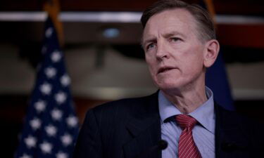 Arizona Rep. Paul Gosar speaks at a news conference at the US Capitol in Washington