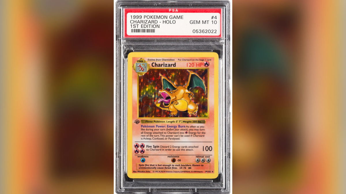 Rare Pokemon Charizard Card Sells For 336 000 Abc17news