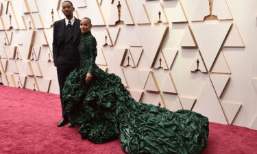 Will Smith and Jada Pinkett Smith arriving at Sunday's Oscars.